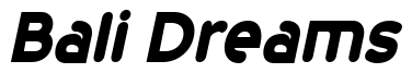 Font 20th-Century-Font-Bold-Italic: Bali Dreams