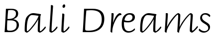 Font BriemScript: Bali Dreams
