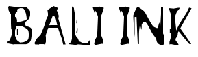 Font 13th-Ghostwrite-JRZ: Bali Ink