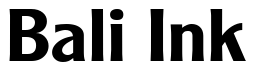 Font ClearlyGothic-Bold: Bali Ink