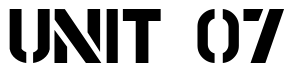 Font Stencil-Gothic-BE: UNIT 07