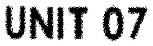 Font 01-01-00: UNIT 07