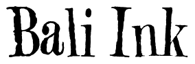 Font 2Peas-Evergreen: Bali Ink
