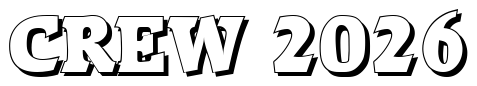Font AliBeckerShadow-Black-Regular: CREW 2026