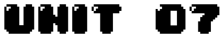 Font 04b30: UNIT 07