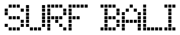Font 01-Digit: Surf Bali