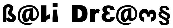 Font 13_Fletcher: Bali Dreams