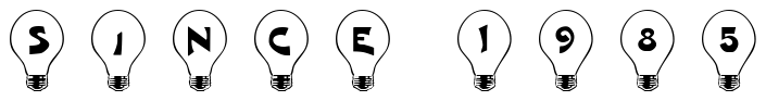 Font 101-Bright-Idea: Since 1985