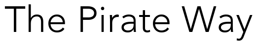 Font 12-Avenir-35-Light-02173: The Pirate Way