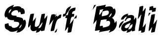 Font 18: Surf Bali