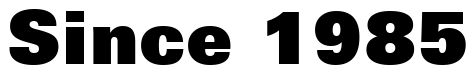 Font Zurich-Extra-Black-BT: Since 1985