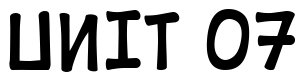 Font 10-Cent-Soviet: UNIT 07
