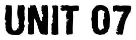 Font ArmyChalk: UNIT 07