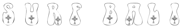 Font 101-Celtic-Knot-Deco: Surf Bali