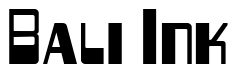 Font 256-Bytes: Bali Ink