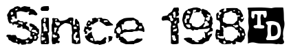 Font ZRex-Trial-Version: Since 1985