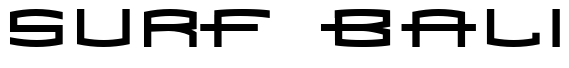 Font 1979: Surf Bali