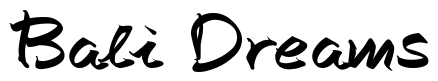 Font AutographScriptEF-BoldAlt: Bali Dreams