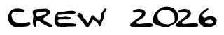 Font zoi_mao: CREW 2026