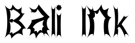 Font Zimp: Bali Ink