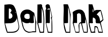 Font 3-DGothic: Bali Ink