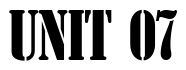 Font StencilComD: UNIT 07