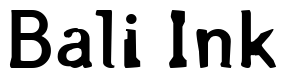 Font Arsle-Gothic: Bali Ink