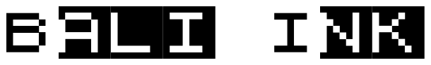 Font ZX81: Bali Ink