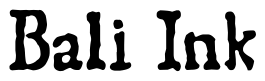 Font 1550: Bali Ink