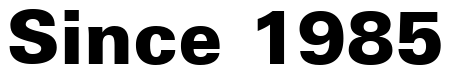 Font Zurich-Black-BT: Since 1985