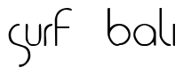 Font 1920: Surf Bali