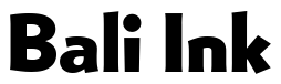 Font Bernhard-Gothic-Extra-Heavy: Bali Ink