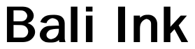 Font Benjamin-Gothic-Bold: Bali Ink