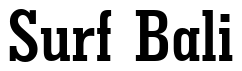 Font 1999: Surf Bali