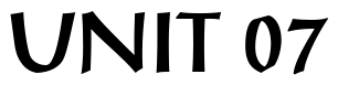 Font 12-Post-Antiqua-Bold-07554: UNIT 07