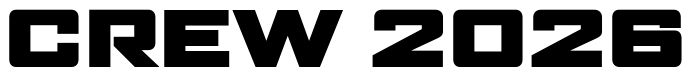 Font AgencyFB-BlackExtended: CREW 2026