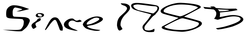 Font 001-Stretched-Strung-Wide: Since 1985