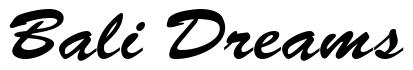Font Brush-Normal: Bali Dreams