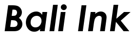 Font Century-Gothic-Bold-Italic: Bali Ink