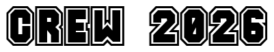 Font Zylinder: CREW 2026