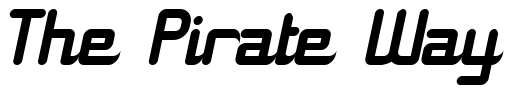 Font 11S01-Black-Tuesday-Italic: The Pirate Way