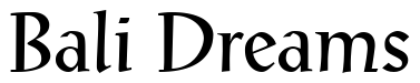 Font 12-Post-Antiqua-Roman-05554: Bali Dreams