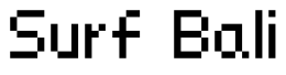 Font -9: Surf Bali