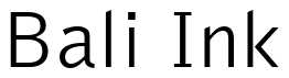 Font Bell-Gothic-BT: Bali Ink