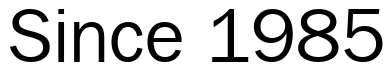 Font 00250: Since 1985