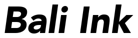 Font 12-Avenir-95-BlackOblique-77173: Bali Ink