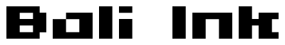 Font 04b09: Bali Ink