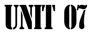 Font Stencil_Becker_Compress: UNIT 07