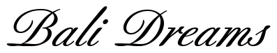 Font BertholdScript-Medium: Bali Dreams