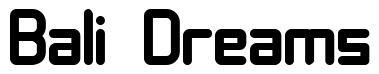 Font 11S01-Black-Tuesday: Bali Dreams